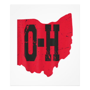 I Liebe My Ohio Zuhause Script Ohio Buckeye Staat Fotodruck
