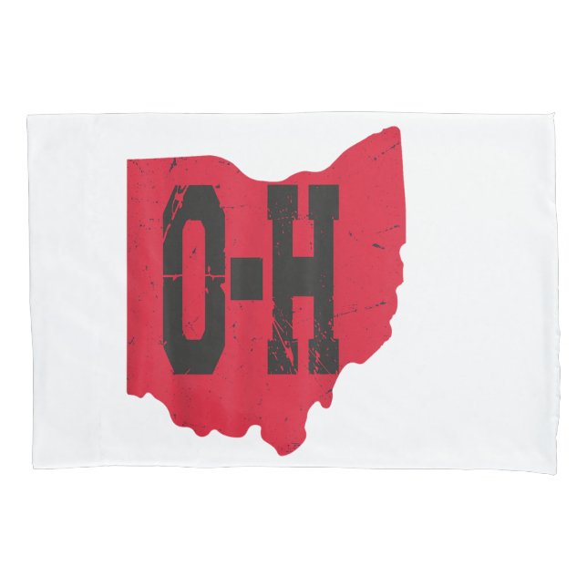 I Liebe My Ohio Zuhause Script Ohio Buckeye Staat Kissenbezug (Vorderseite)