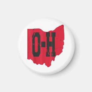 I Liebe My Ohio Zuhause Script Ohio Buckeye Staat Magnet