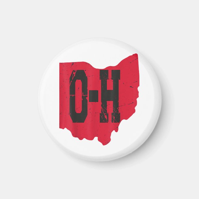 I Liebe My Ohio Zuhause Script Ohio Buckeye Staat Magnet (Vorne)