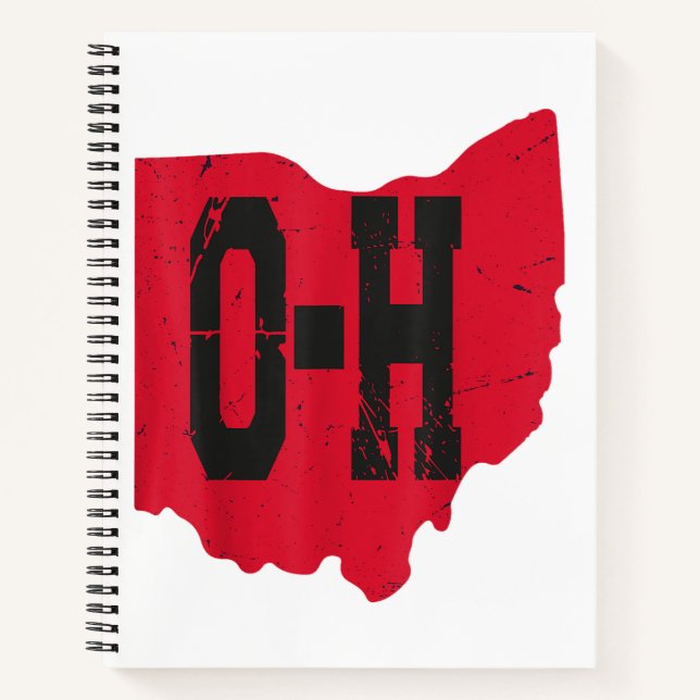 I Liebe My Ohio Zuhause Script Ohio Buckeye Staat Notizbuch (Vorderseite)