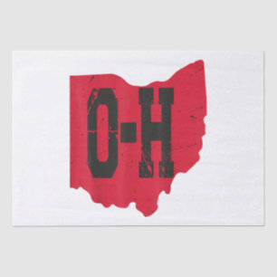 I Liebe My Ohio Zuhause Script Ohio Buckeye Staat Seidenpapier