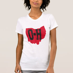 I Liebe My Ohio Zuhause Script Ohio Buckeye Staat T-Shirt