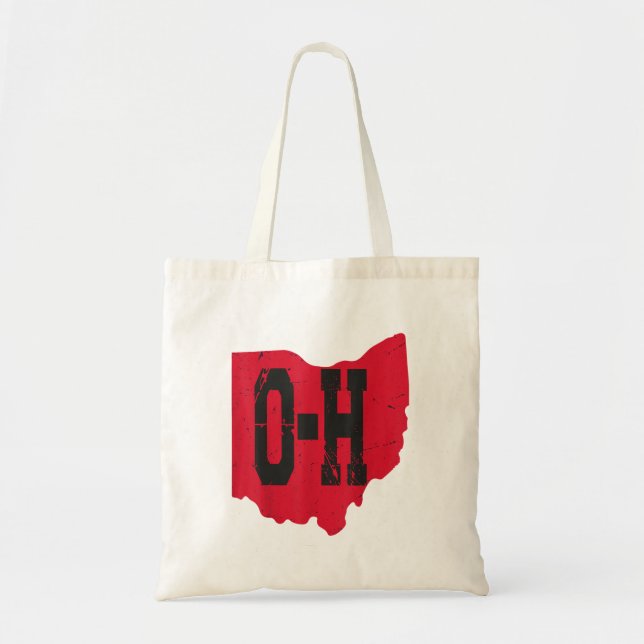I Liebe My Ohio Zuhause Script Ohio Buckeye Staat Tragetasche (Vorne)