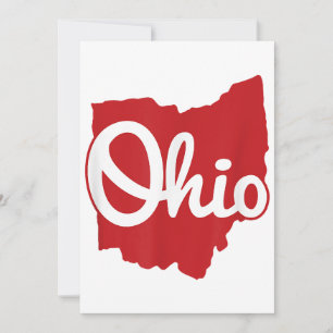 I Liebe My Ohio Zuhause Script Ohio Einladung