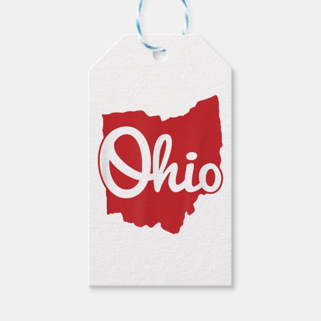 I Liebe My Ohio Zuhause Script Ohio Geschenkanhänger (Vorderseite)