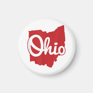 I Liebe My Ohio Zuhause Script Ohio Magnet