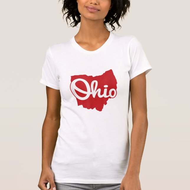 I Liebe My Ohio Zuhause Script Ohio T-Shirt (Vorderseite)