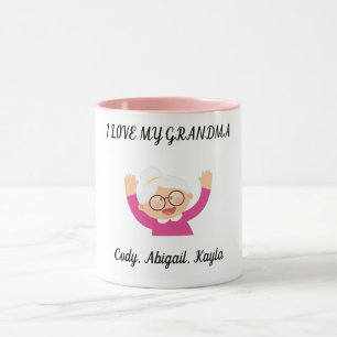 "I Liebe My Oma" zwei tönige Kaffeetasse. Tasse