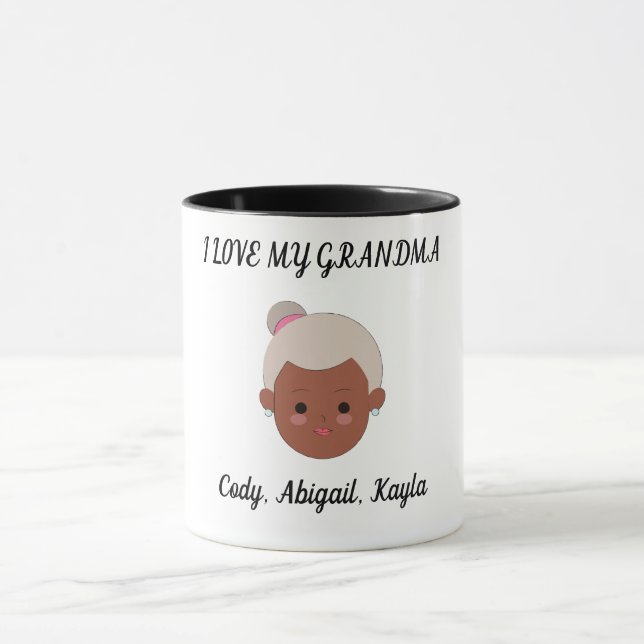 "I Liebe My Oma" zwei tönige Kaffeetasse. Tasse (Zentrum)