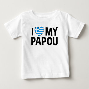 I Liebe My Papou Baby T-shirt