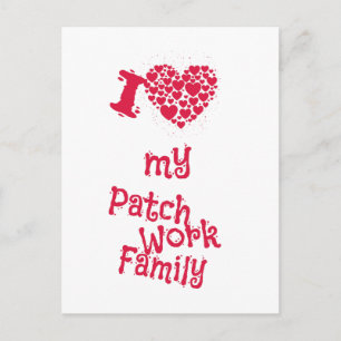 I Liebe my Patchwork Family - Eine Liebeserklärung Postkarte