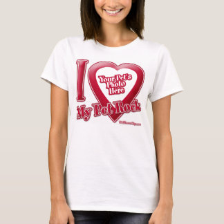 I Liebe My Pet Rock - Foto T-Shirt