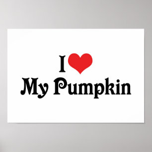 I Liebe My Pumpkin Poster