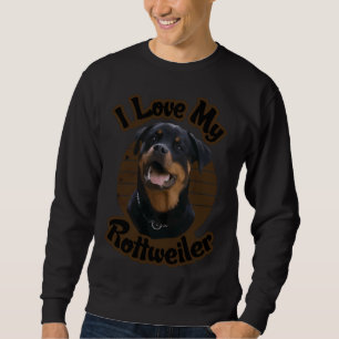 I Liebe My Rottweiler Classic Sweatshirt
