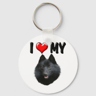 I Liebe My Schipperke Schlüsselanhänger