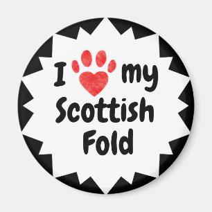 I Liebe My Scottish Fold Cat Magnet