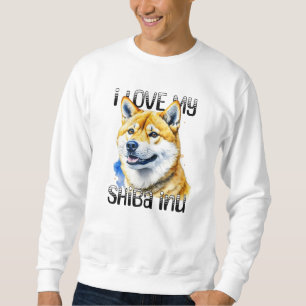I Liebe My Shiba Inu Hundebesitzer Sweatshirt