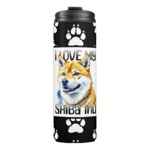 I Liebe My Shiba Inu Hundebesitzer Thermosbecher