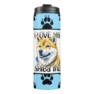 I Liebe My Shiba Inu Hundebesitzer Thermosbecher