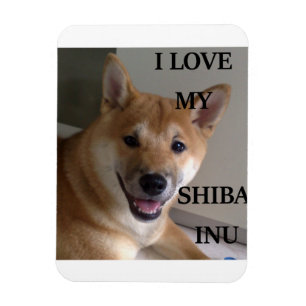 i Liebe my shiba inu w pic Magnet