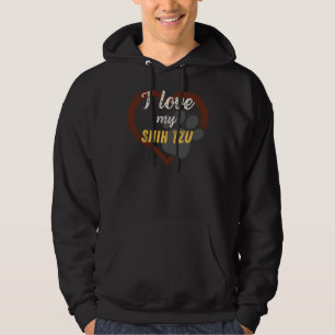 I Liebe My Shih Tzu Hoodie