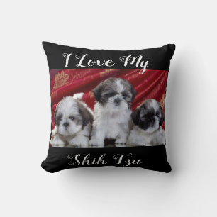 I Liebe My Shih Tzu Kissen