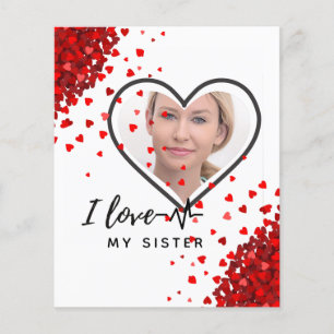 I Liebe My SISTER - Bestes Personalisiertes Gesche Flyer
