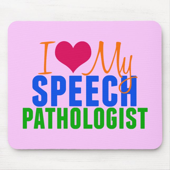 I Liebe My SLP (pink) Mousepad (Vorne)