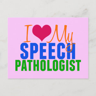 I Liebe My SLP (pink) Postkarte