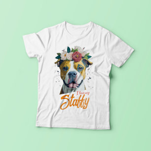 I Liebe My Staffy - Staffordshire Bull Terrier T-Shirt