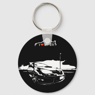 I Liebe My STI Schlüsselanhänger