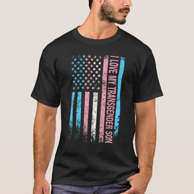 I Liebe My Transgender Son Trans Lgbt Lgbtq T-Shirt (Vorderseite)