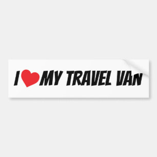 I Liebe My Travel Van Liebe Heart Autoaufkleber