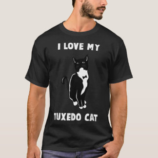 I Liebe My Tuedo Cat    TCat Lover T  T-Shirt