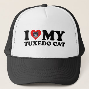 I Liebe My Tuxedo Cat Truckerkappe