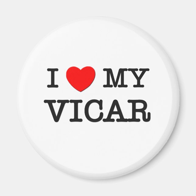 I Liebe My VICAR Magnet (Vorne)