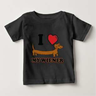 I Liebe My Weiner - Dackel Baby T-shirt