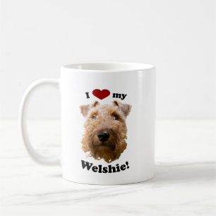 I Liebe My Welshie Welsh Terrier Foto Kaffeetasse