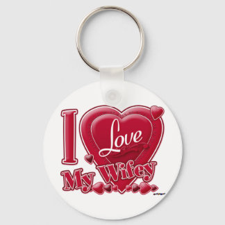 I Liebe My Wifey red - heart Schlüsselanhänger
