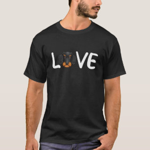I Liebe My Würstchen Hund Dackel Herz Dackel Liebe T-Shirt