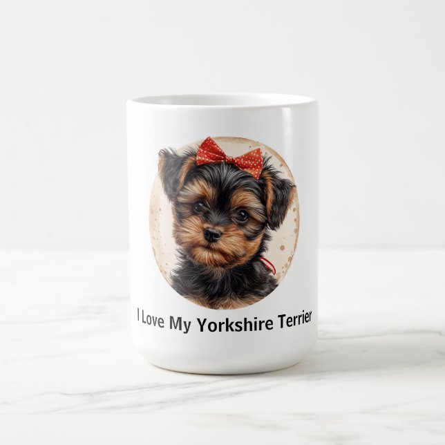 I Liebe My Yorkshire Terrier Kaffeetasse (Mittel)