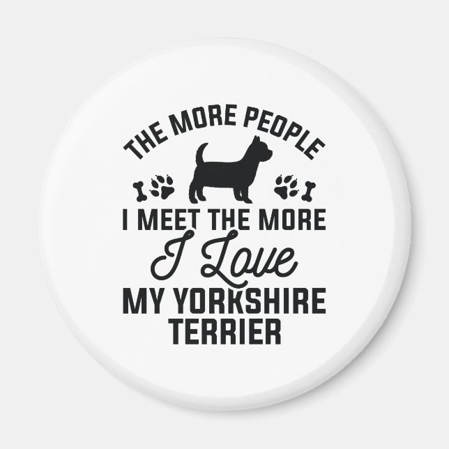 I Liebe My Yorkshire Terrier Magnet (Vorne)