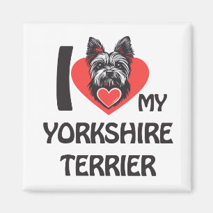 I Liebe My Yorkshire Terrier - Niedlich Yorkie Dog Magnet