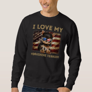 I Liebe My Yorkshire Terrier Vater Mama American F Sweatshirt