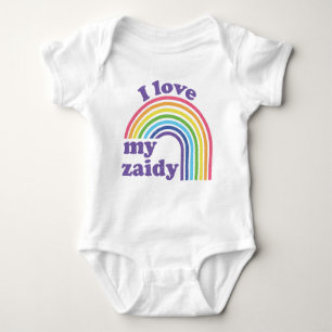 I Liebe My Zaidy - Niedlicher Regenbogen Baby Strampler