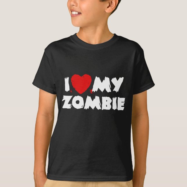 I Liebe My Zombie T-Shirt (Vorderseite)