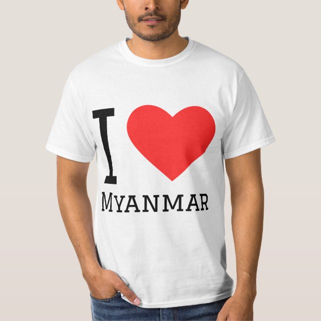 I Liebe Myanmar T-Shirt (Vorderseite)