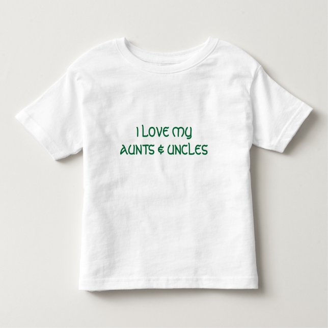 I LIEBE MYAUNTS U. ONKEL KLEINKIND T-SHIRT (Vorderseite)