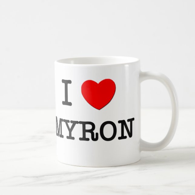 I Liebe Myron Kaffeetasse (Rechts)
